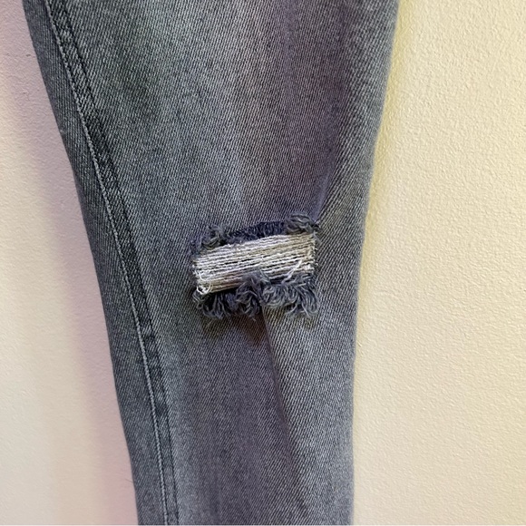 Current/Elliott ~Women’s Ultra High Waist Skinny Jeans Gray Fade Out Destroy 27 - Picture 7 of 16